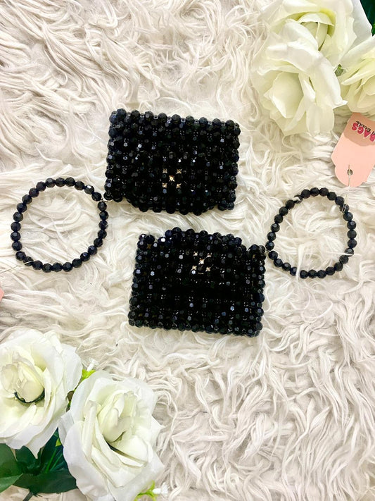 Black Midnight Bead wallett